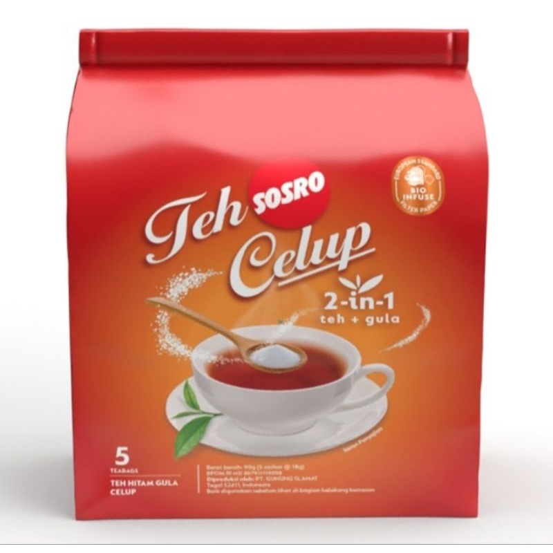 

sosro teh celup 2in1 isi 5 kantong