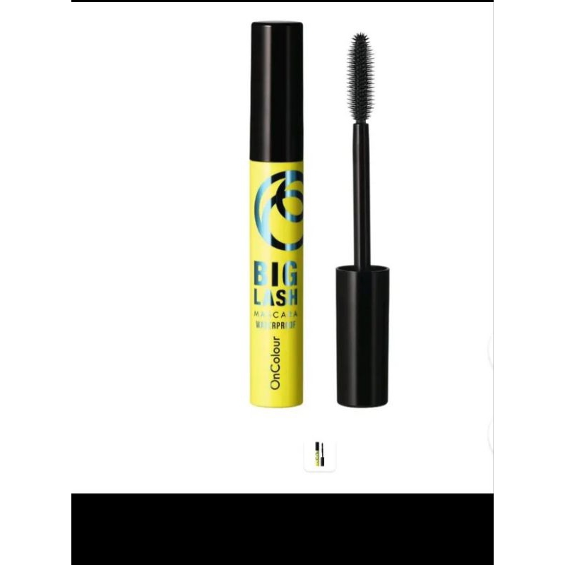 Maskara Oncolour Big Lash Waterproof hitam kuning oriflame