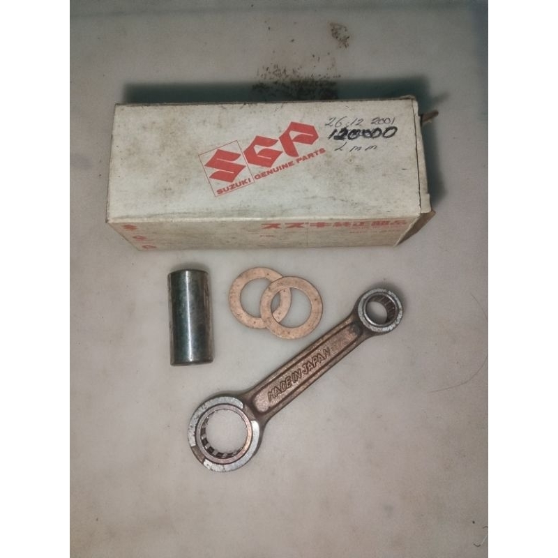 conrod stang piston kit stang seher Suzuki trs original japan new old stok