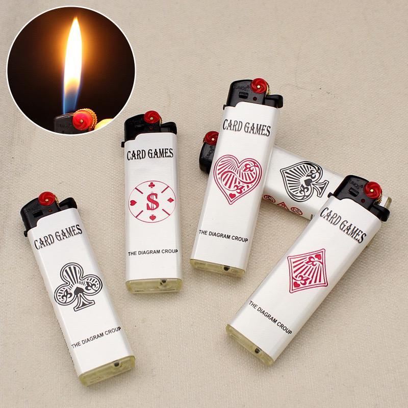 Korek Roda Api Lilin Lumos 019 Mancis Isi Ulang Logo Kartu Unik Slim Motif Random