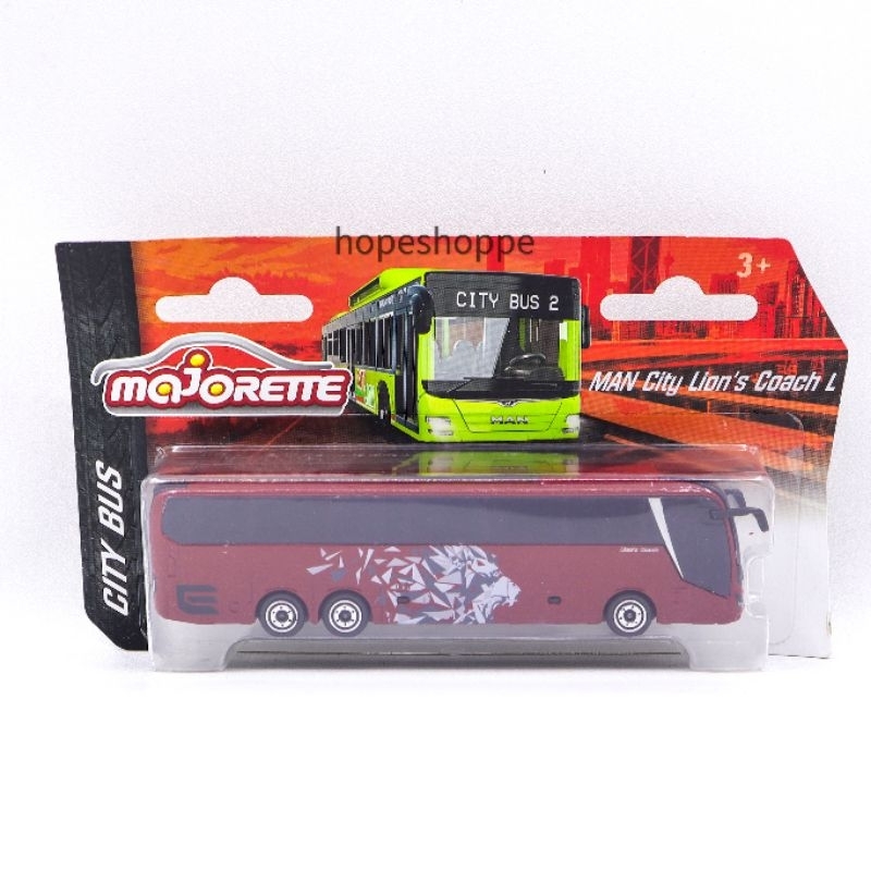 Majorette City Bus MAN Lion's Coach L Travel Bus Original Diecast Bis