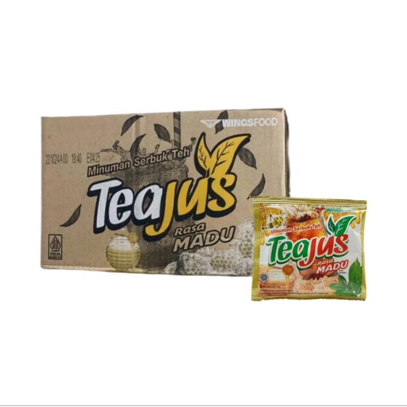 

TeaJus Minuman Serbuk Teh - Rasa Madu (1 dus/6 pack/60 sachet)