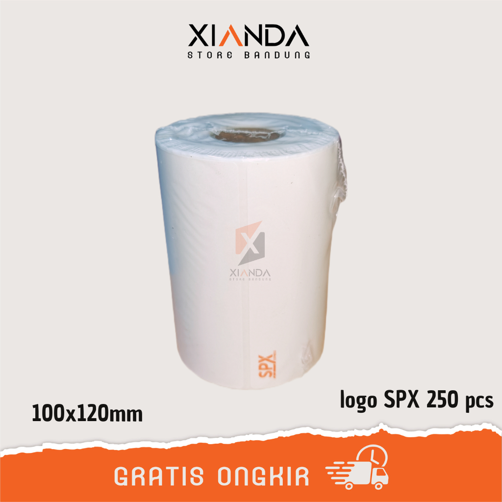 

KERTAS STICKER LABEL THERMAL PRINTER 100x120 mm 250 LEMBAR LOGO SPX UKURAN ROLL TERMURAH SHOPEE AWB STIKER RESI BARCODE PRINT 10x12 cm 100 120 10 12 ASLI TEBAL ONLINE SHOP TEMPEL GROSIR MURAH HEMAT INSTANT EXPRESS HITAM WARNA DUS LUSIN PROMO DOFF