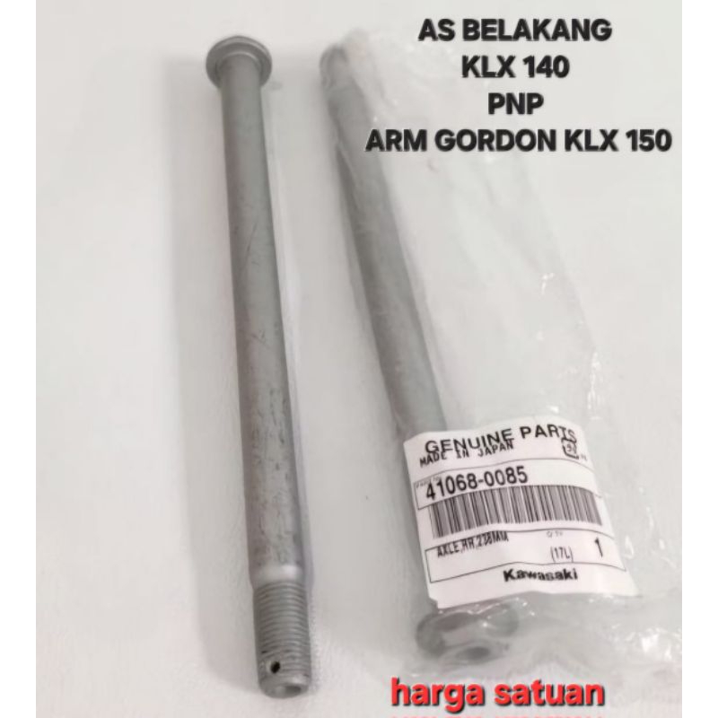 AS RODA BELAKANG KLX 140 PNP ARM GORDON KLX 15O ORIGINAL