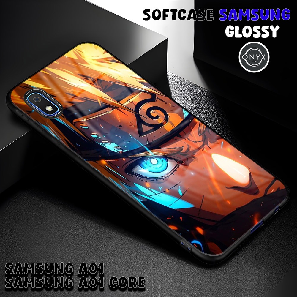 (AA05) Softcase SAMSUNG A01 | A01 CORE | NARUTO | Kesing Samsung Murah Keren Lucu | Case Glossy Sams