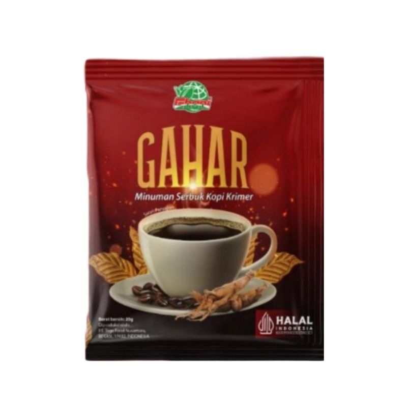 

KOPI GAHAR 1SACHET Kopi Gahar Ekstrak Ginseng Kopi Stamina