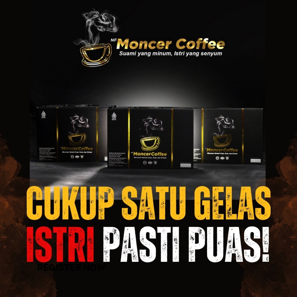 

MoceerKopi Coffee Original Kopi Herbal Stamina Pria Kuat Tahan Lama Sampai Pagi 1 Box Isi 8 Sachet