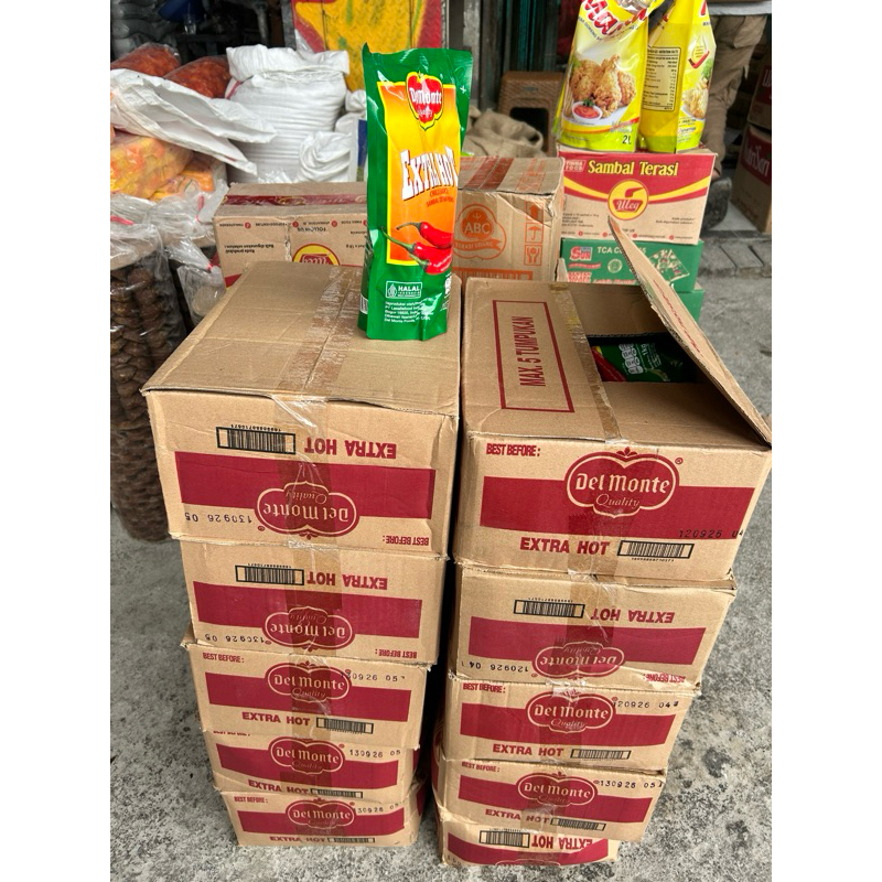 

Saos Saus Del Monte Extra Hot Cabai Cabe 1 Dus (10 x 1 kg)