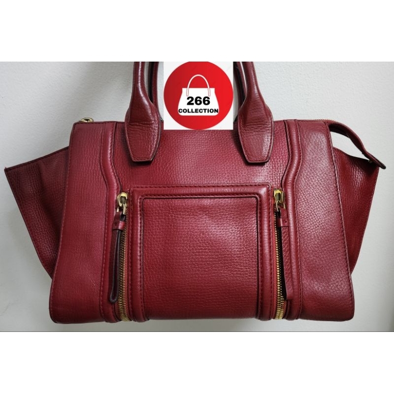 TAS KULIT MERAH/ DISSONA BAG PRELOVED
