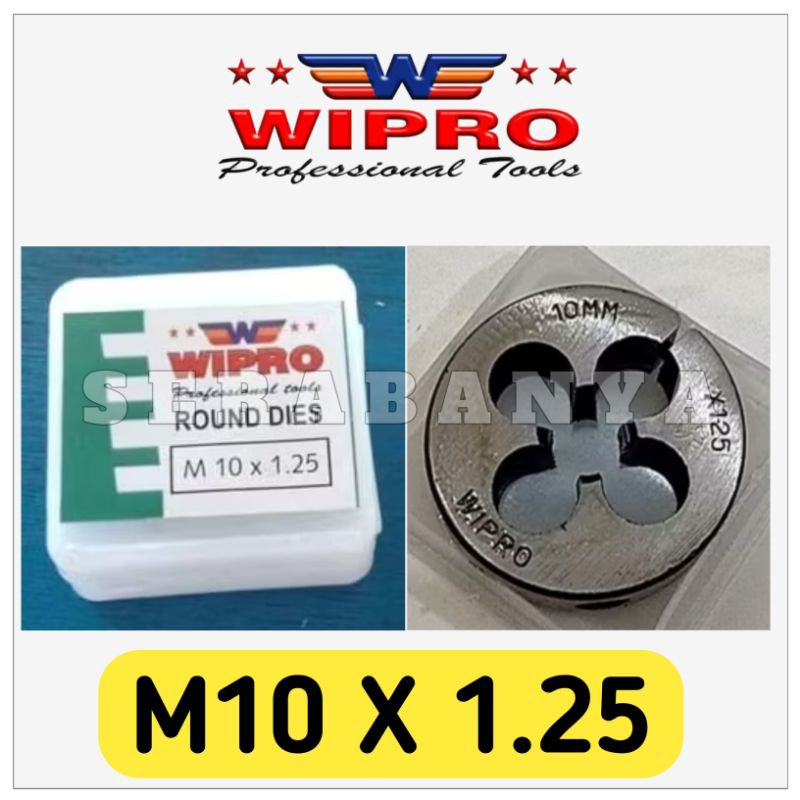 WIPRO Mata Senai M10 x 1.25 / M 10 x 1.25 Drat Luar Baut | Mata Snei Snai Dies Head M10x1,25 / M 10x