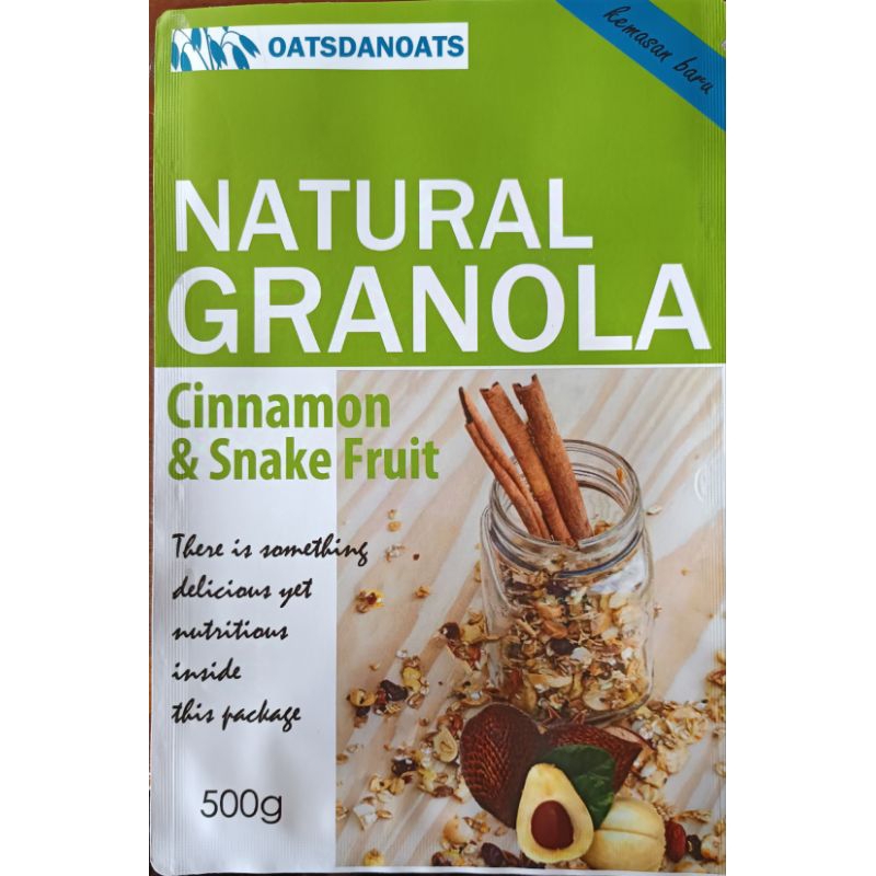 

GRANOLA Cinnamon & Snake Fruit ( Kayu manis & Salak Bali) 500 gr