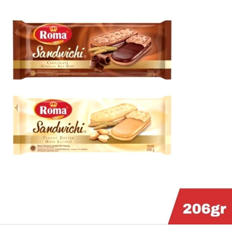 

Roma Biskuit Sandwich 206 Gram