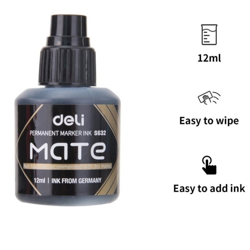 

DELI - ES632 Isi tinta Spidol Permanen / Permanent Marker Ink Refill