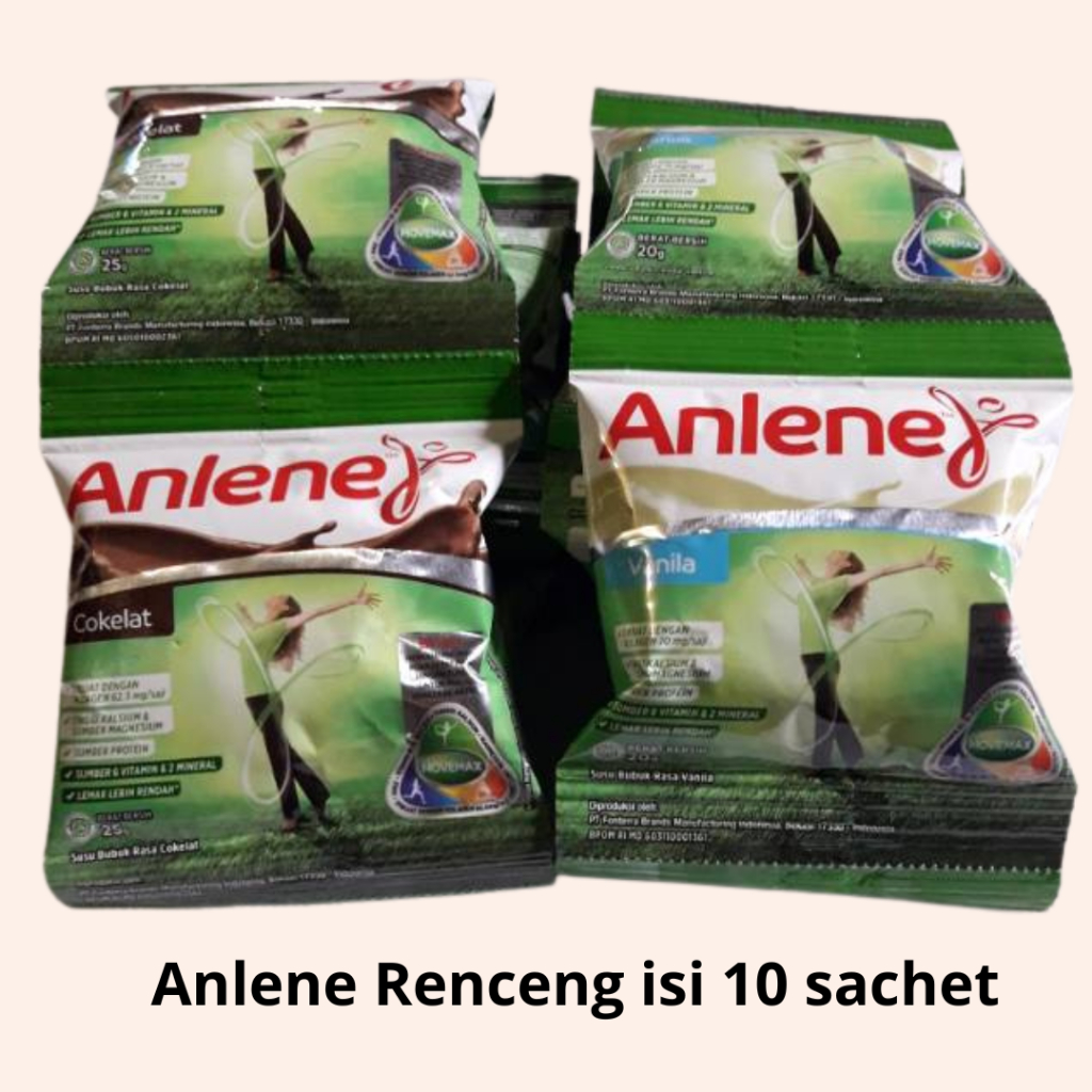 

Susu Anlene 1 renceng isi 10 sachet