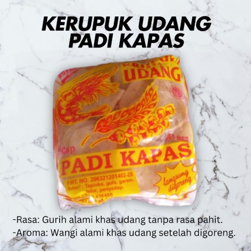 

Kerupuk Padi Kapas Mentah