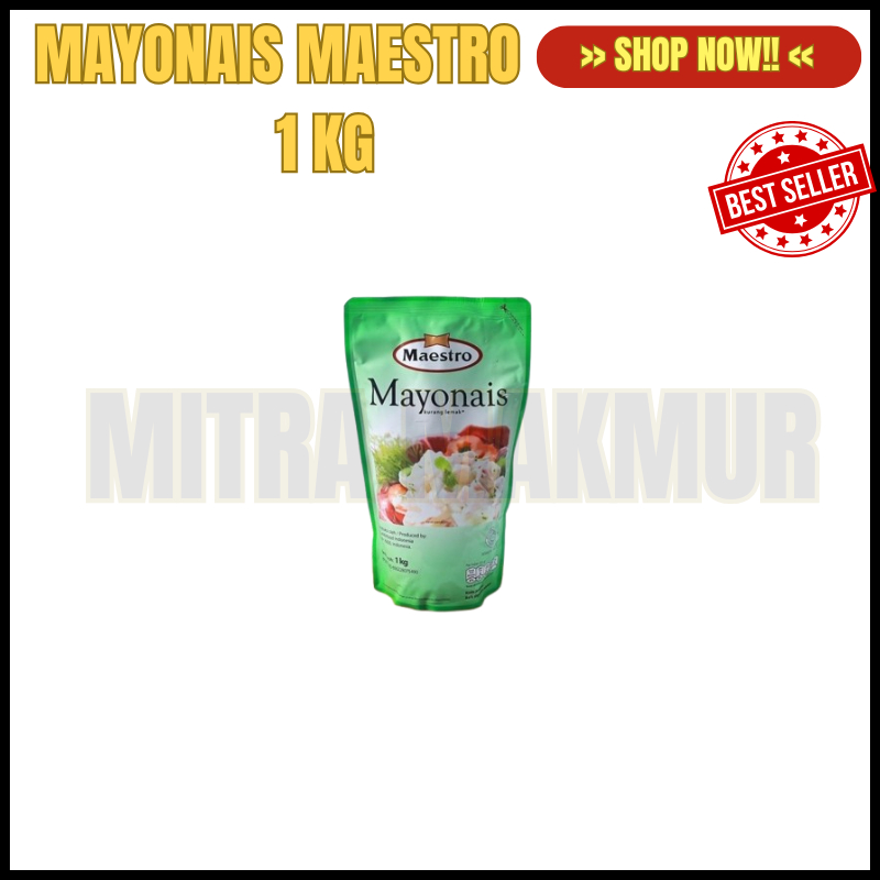 

maestro mayonaise 1kg/maestro mayonaise 1kg/1 kg/light/pouch/mayo