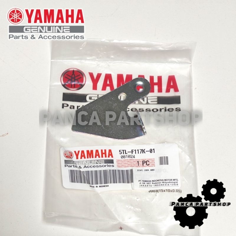 PLAT DUDUKAN KABEL KUNCI JOK MIO SPORTY SMILE SOUL ORI YGP ORIGINAL YAMAHA