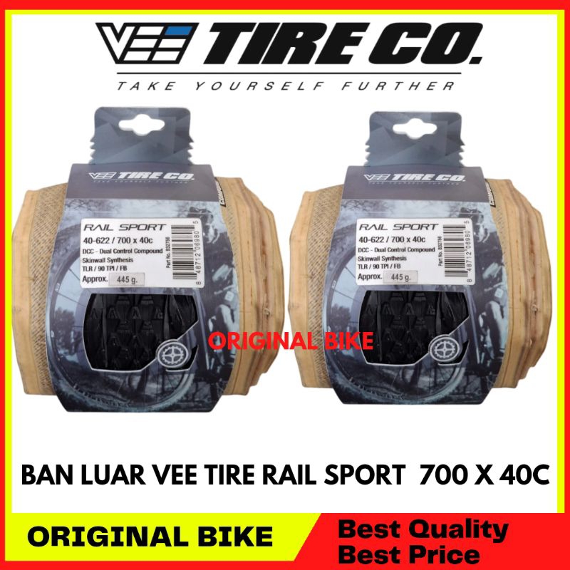 Ban luar Sepeda Vee Tire co 700 X 40C RAIL SPORT New