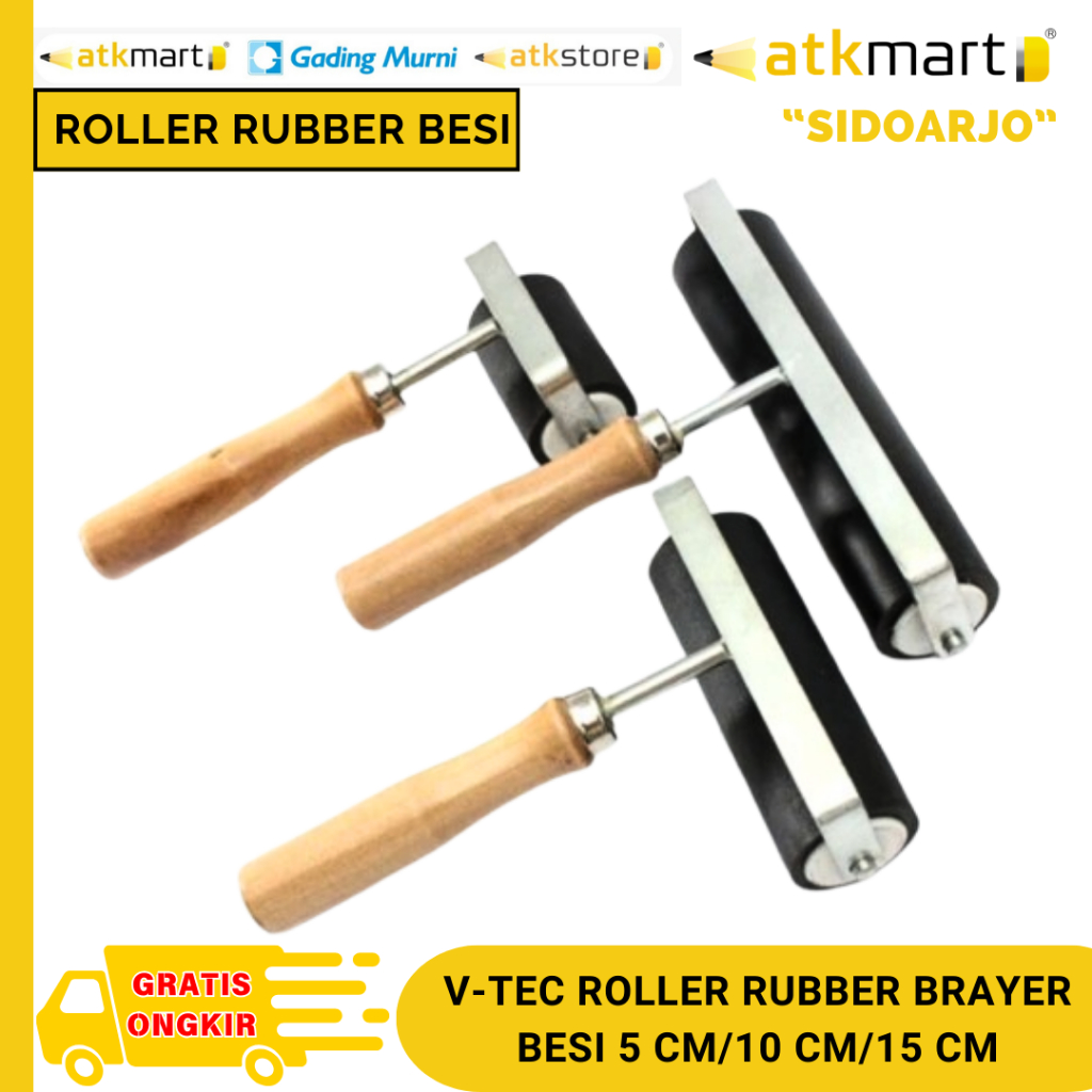 

VTEC ROLLER RUBBER BRAYER - BESI 5 cm / 10 cm / 15 cm