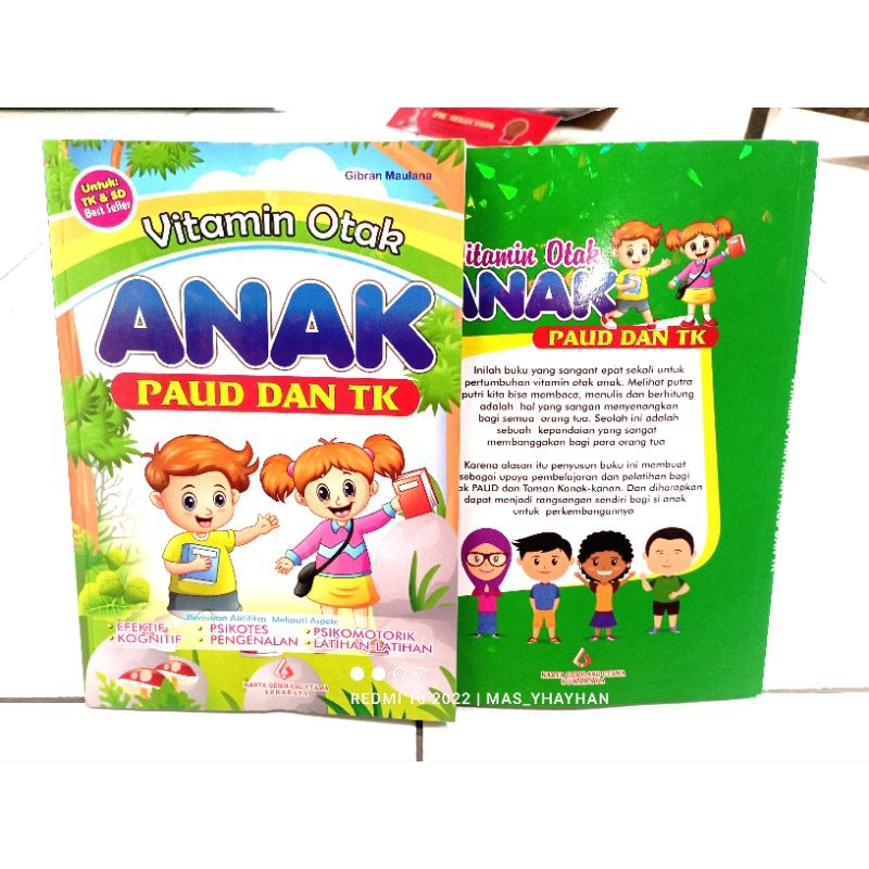Vitamin Otak Anak PAUD Dan TK