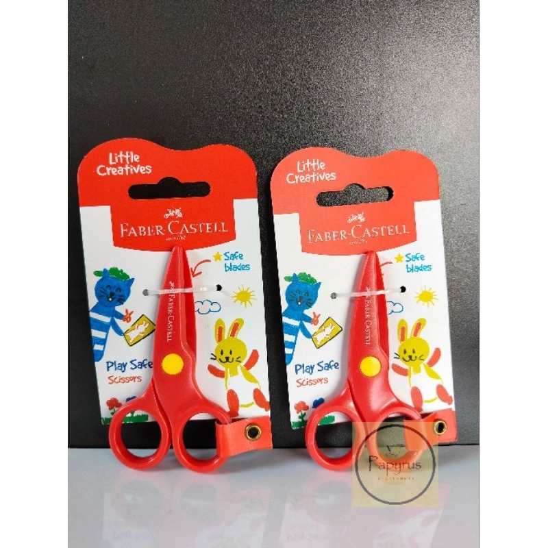 Faber-Castell Gunting Plat Safe / Gunting Aman Untuk Anak / Gunting Plastik / Gunting Anak TK