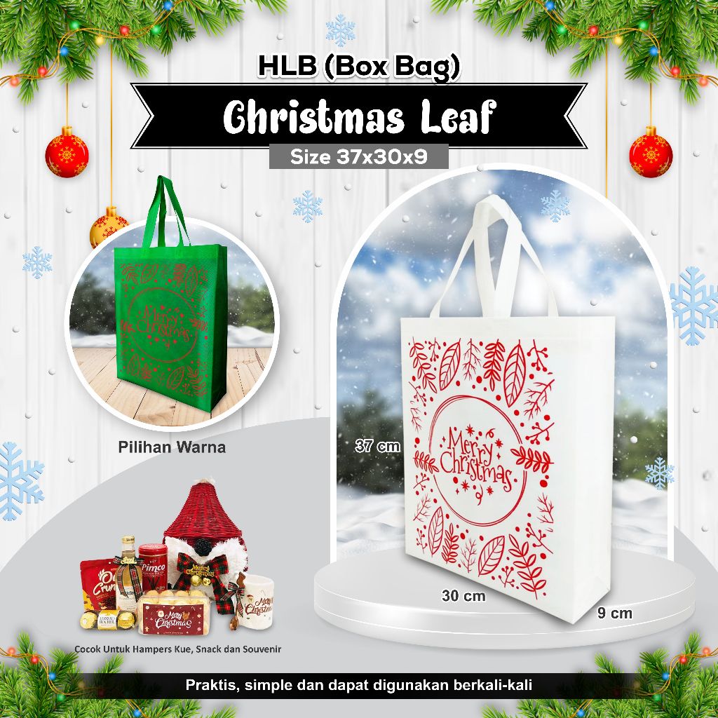 

Tas Souvenir Natal Tas Bingkisan Natal Tas Parcel Christmas Tas Natal Souvenir Goodie Bag Christmas 39x30x09