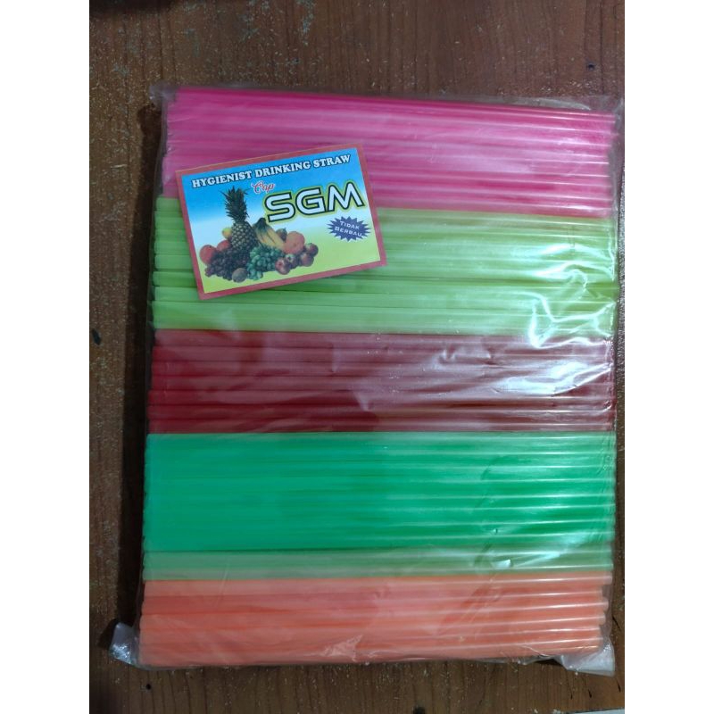 SEDOTAN PLASTIK KOMBINASI/ SEDOTAN PLASTIK HYGENIS/ SEDOTAN PLASTIK WARNA