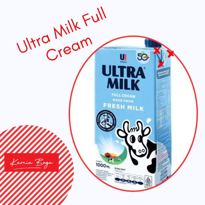 

Susu Ultra Milk-Susu UHT-1L-full cream-Coklat