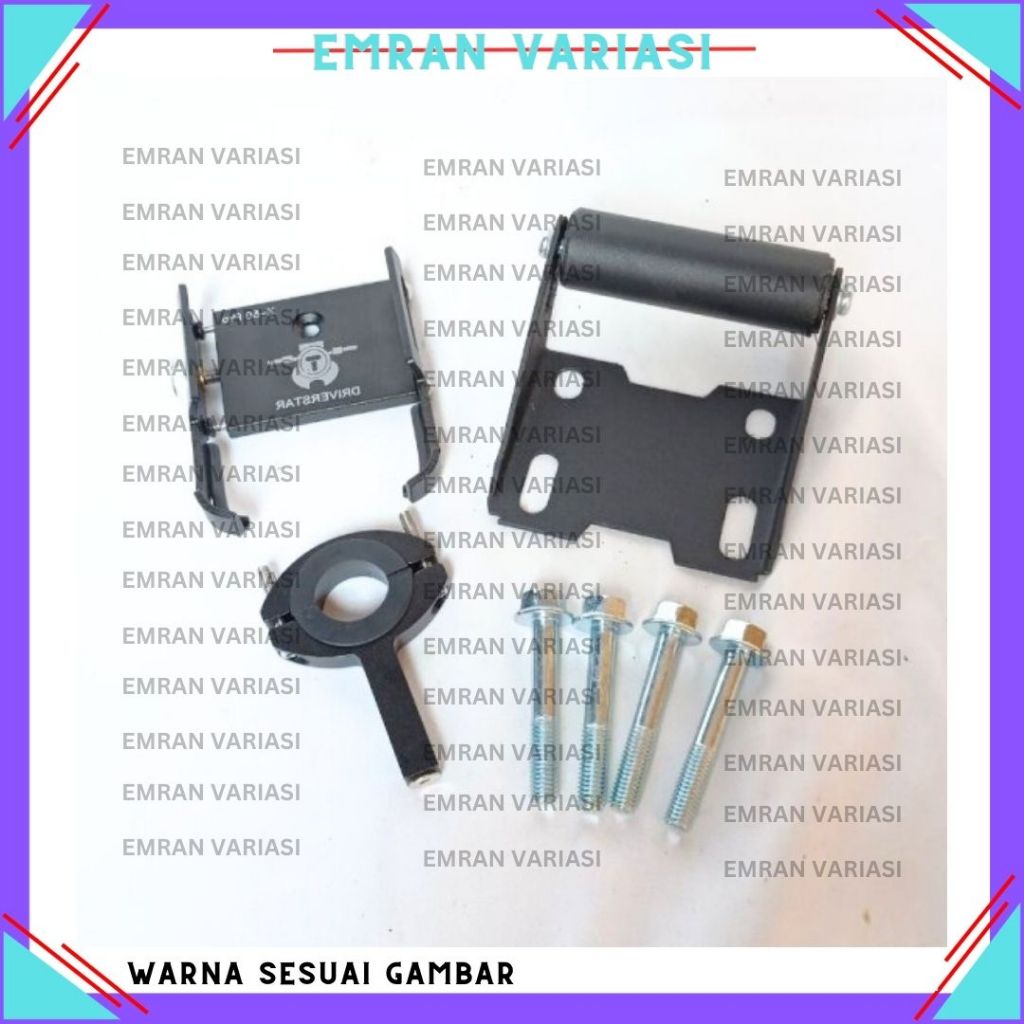 PAKET HOLDER HP BREKET BRACKET GPS HOLDER HP MOTOR PCX 150 PCX 160 COVER STANG HOLDER LOGAM