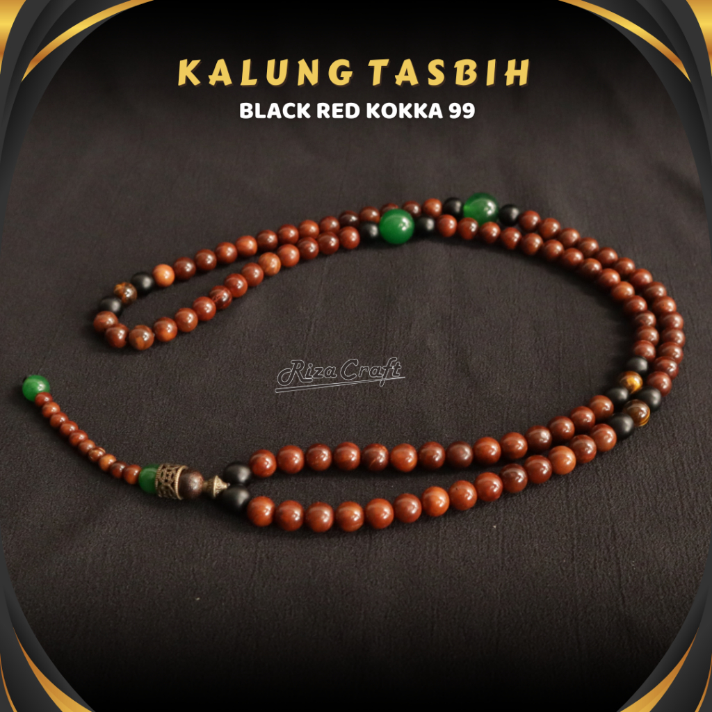 Tasbih Kayu 99 Butir Kokka Kaokah Kaukah Kokah Turki Mesir ASLI 100% by RIZACRAFT