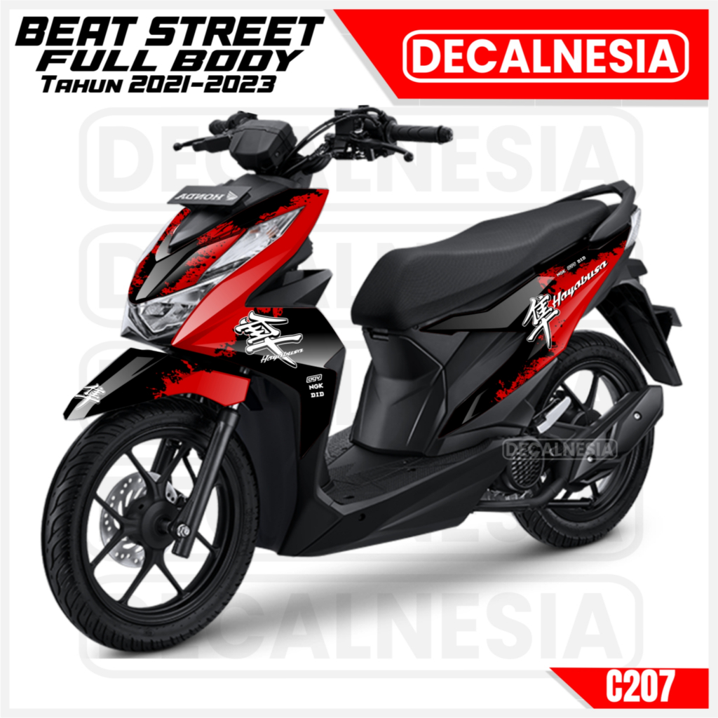 Decal Beat Street 2023 2022 2021 Full Body Stiker Motor Modif Sticker Variasi Aksesoris C207