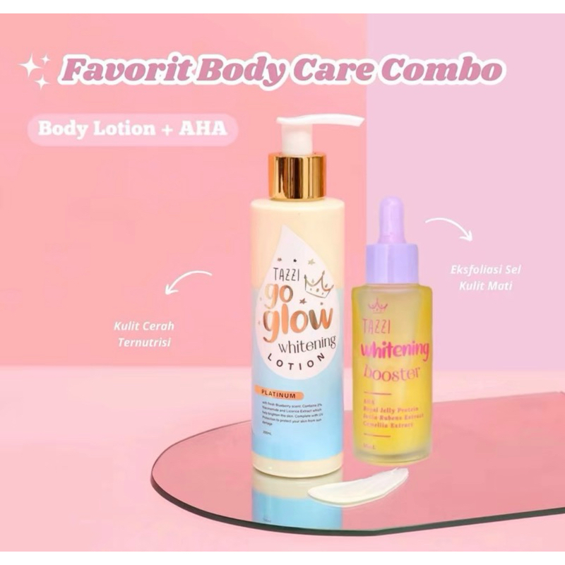 Tazzi Go Glow Whitening Booster Body Lotion + AHA