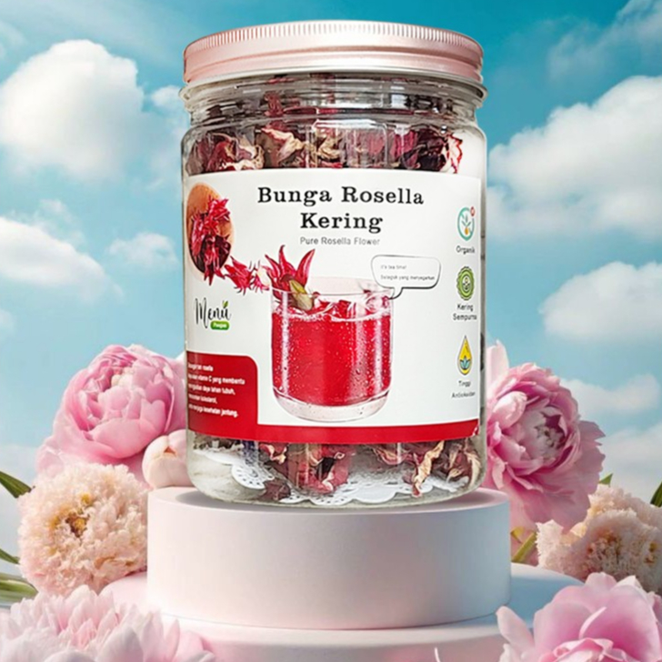 

Bunga ROSELLA Kering Original - Bunga Kesehatan Aman Untuk Diet Diabet - Rosela Merah Tanpa Campuran