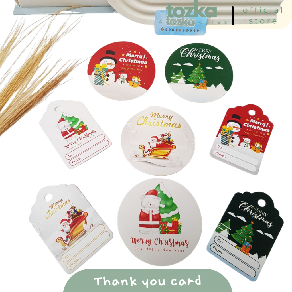 

Stiker hangtag natal I Hangtag imlek I Kartu ucapan I Gift tag I Tozka