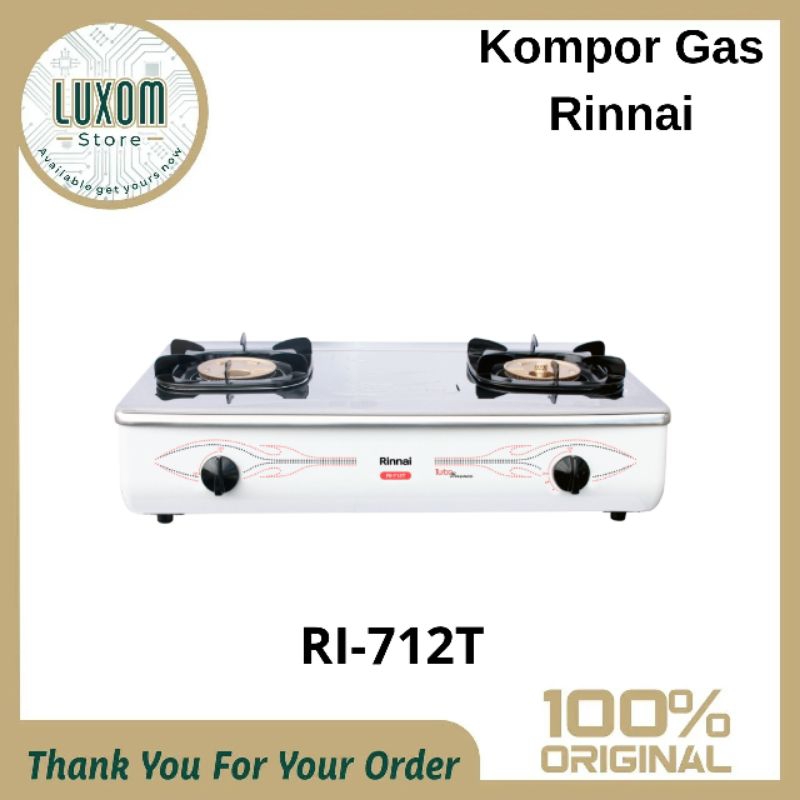 kompor gas rinnai RI-712T/kompor gas/2 tungku