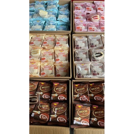 

( 1 Karton isi 60pcs ) Conley Mochi Aneka rasa 30gr Cemilan Keluarga
