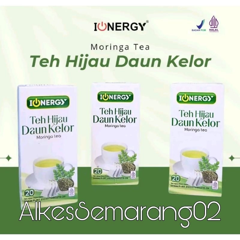 

Ionergy Teh Hijau, Daun Kelor isi 20