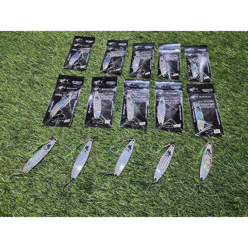 HYDROCYNUS SPOON TYPE S 30 40 GRAM UMPAN IKAN TENGGIRI TALANG DLL TREBLE HOOK 3X DAN SNAP ANTI BENGK