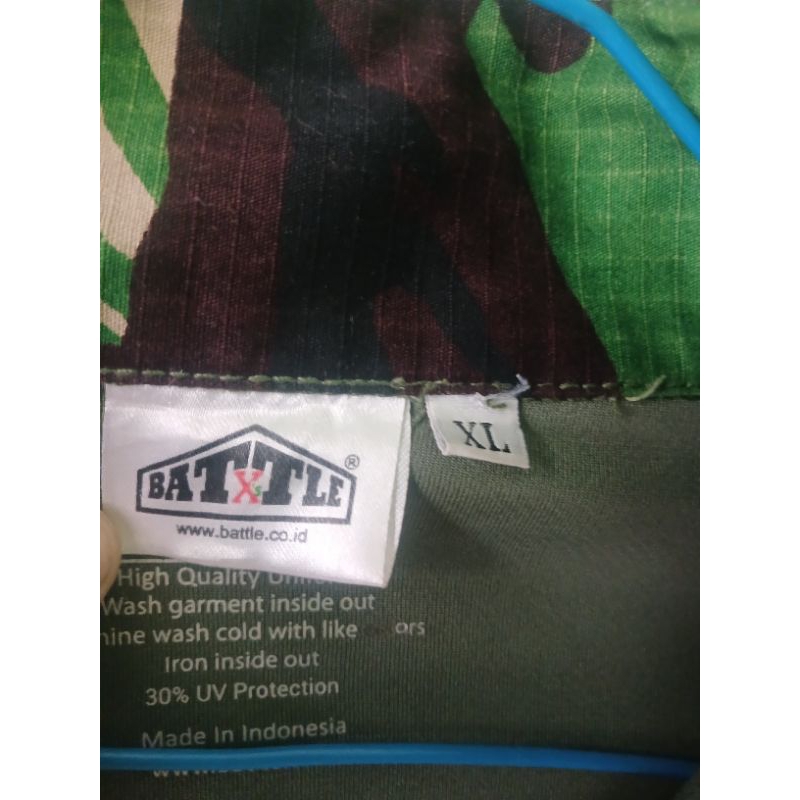BDU COMBAT baju Jatah TNI Battle' Xs