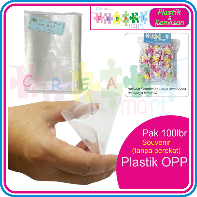 

Plastik OPP Souvenir / Undangan Pak isi 100 lembar Tersedia Berbagai Ukuran (TANPA PEREKAT)