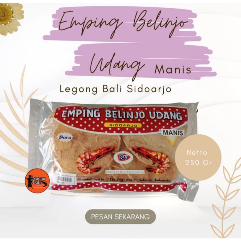 

Legong Bali Emping Belinjo Manis Mentah 250 gr