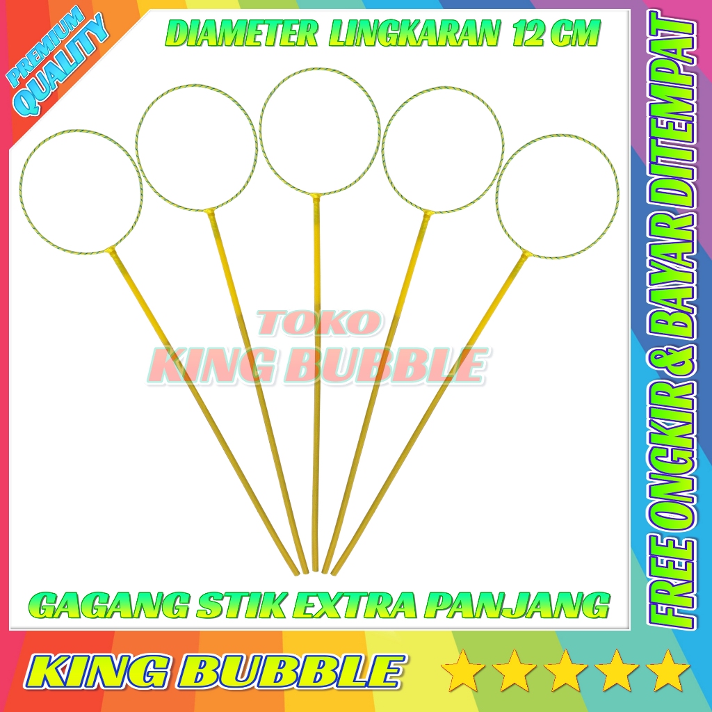 Mainan Stik Balon Sabun Jumbo Kualitas Premium Diameter 12 CM