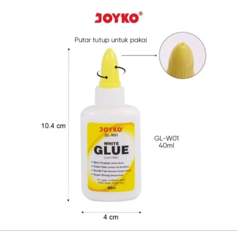 

WHITE GLUE/LEM PUTIH JOYKO GL-W01 40ml