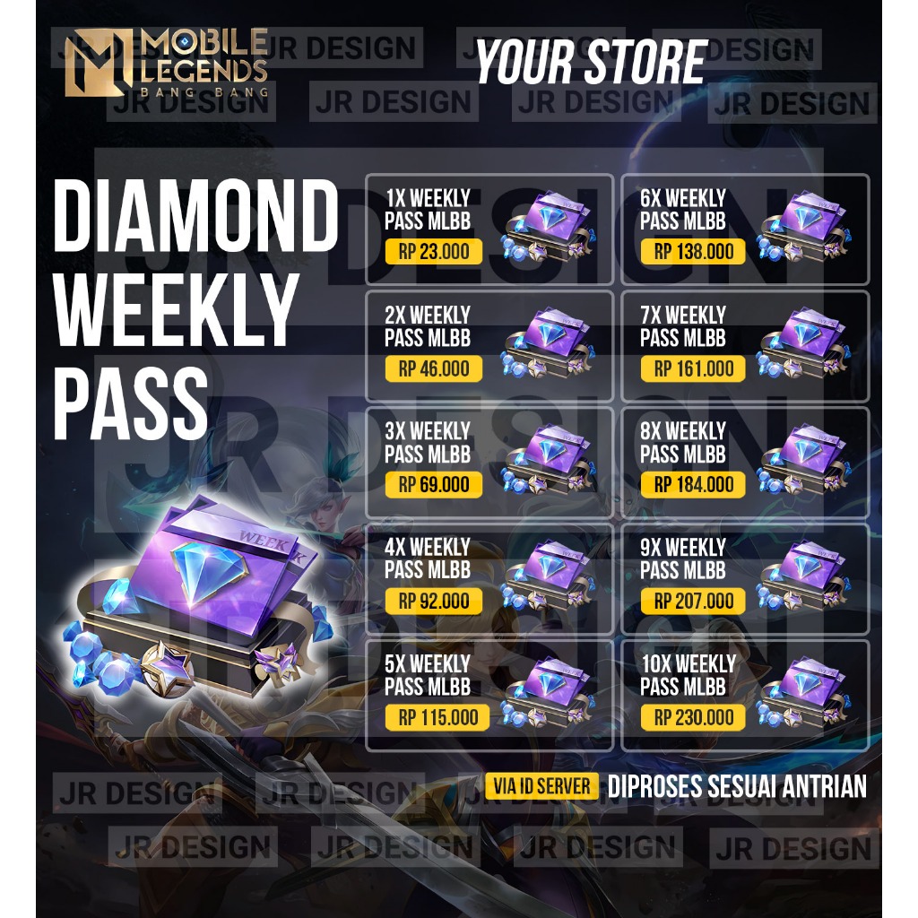 Jasa Design Template Produk Top Up Game Mobile Legend