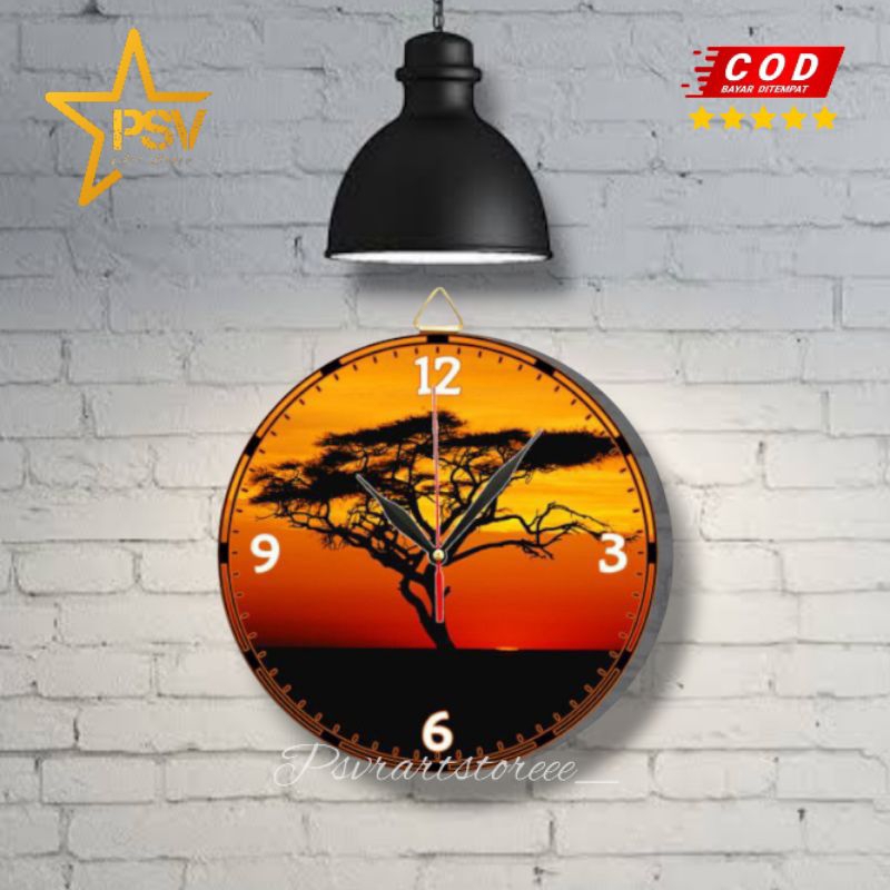 JAM DINDING ESTETIK JAM DINDING KEREN JAM DINDING KAMAR KEKINIAN - BISA CUSTOM LOGO/GAMBAR SENDIRI