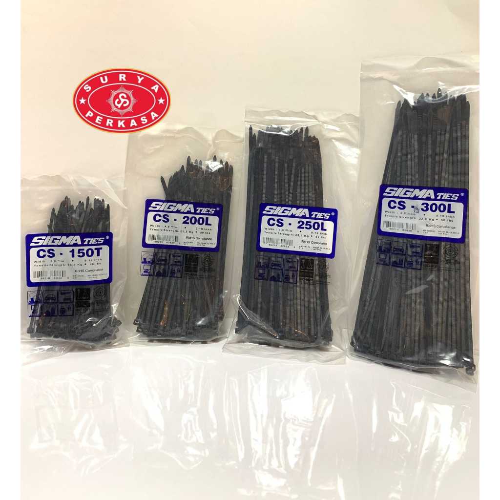 

SURYA PERKASA-Kabel TIES SIGMA CS ISI 100PCS HITAM & PUTIH