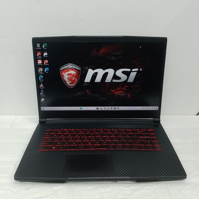 Laptop Gaming MSI GF63 Thin 9RCX Intel core i5-9300H RAM 8GB SSD 256GB VGA GTX 1050 Ti