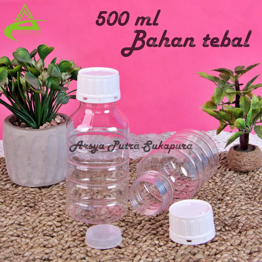 Botol Plastik PS CHEMICAL 500ml / Botol Serbaguna 500 ml /Chemical 500 ML Clear NATURAL
