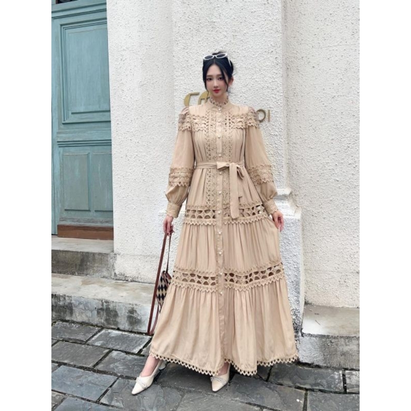 Gamis Renda Import Bangkok Premium / Gamis Putih Gamis Freya Fashion Bangkok