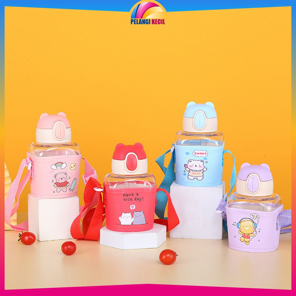 Tempat Minum Anak TK Karakter 600ML / Botol Air Minum dengan Sedotan / Bottle Minum Kids Portable BP